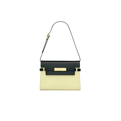 YSL MANHATTAN SMALL SHOULDER BAG IN BOX SAINT LAURENT LEATHER 67562616C7W1089 (24*17.5*6cm)